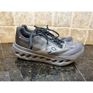 On Running Shoes Womens 8.5 Cloudsurfer Next Sneakers Gray Black Fabric Low Top